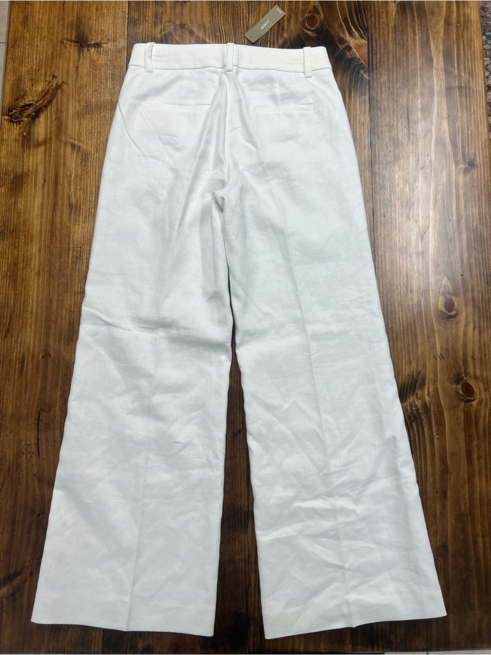 J. Crew Petite Carolina flare pant in stretch linen blend in White Size 2P NWT - Picture 7 of 11